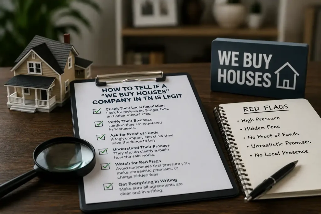 How to Tell if a We Buy Houses Company in TN is Legit